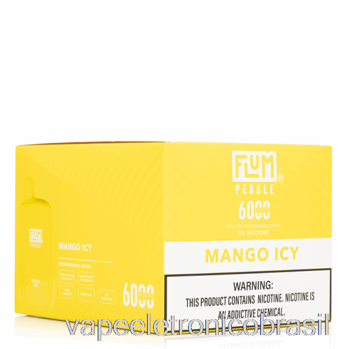 Vape Recarregável [pacote Com 10] Flum Pebble 6000 Descartável